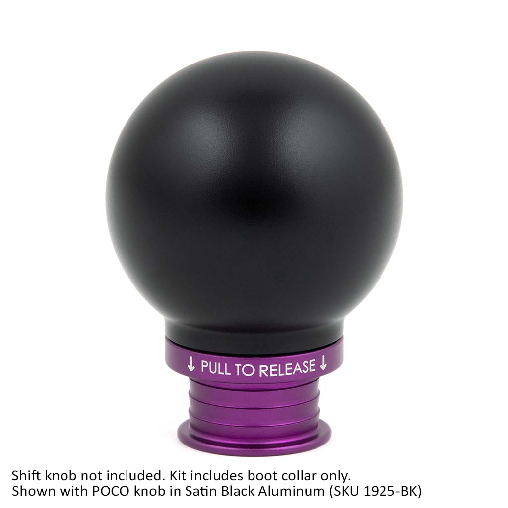 ACUITY Satin Purple Aluminum Shift Boot Collar for POCO Shift Knobs