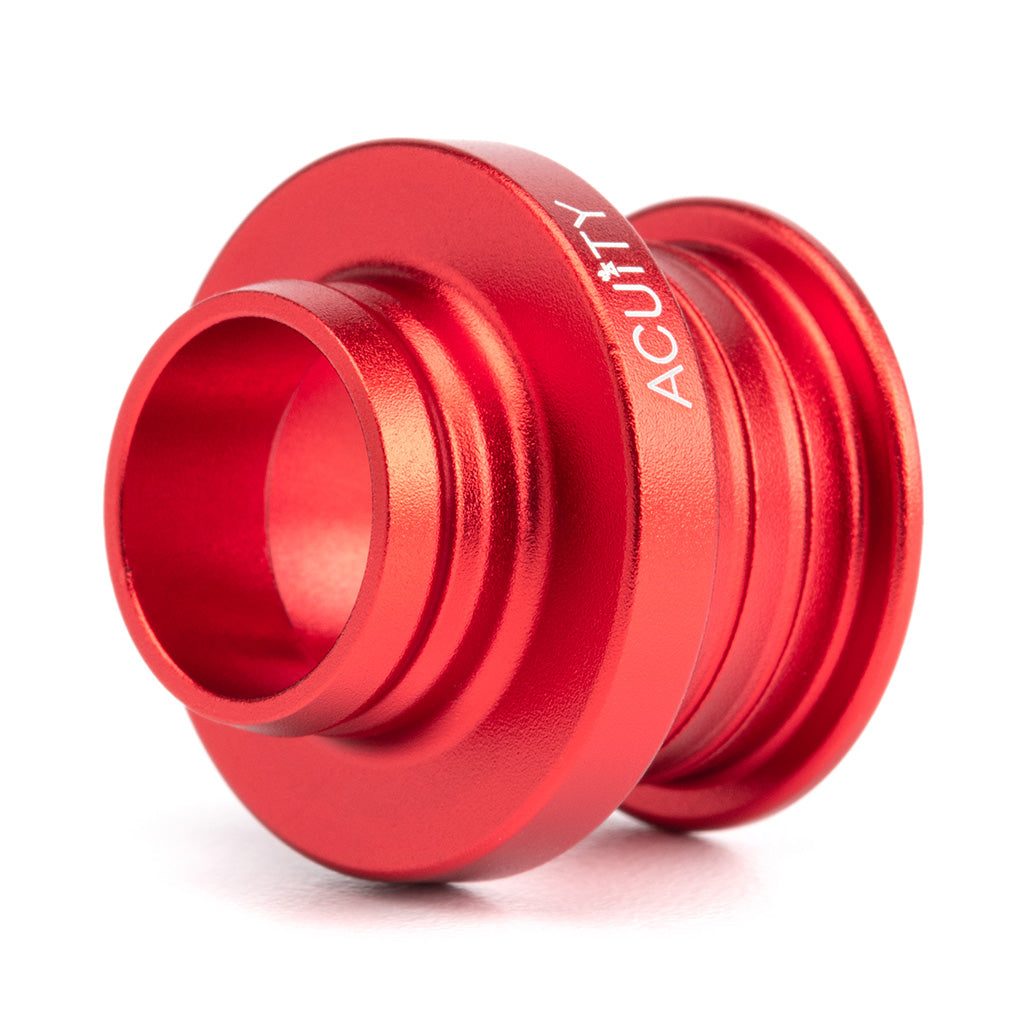 ACUITY Satin Red Aluminum Shift Boot Collar for POCO Shift Knobs