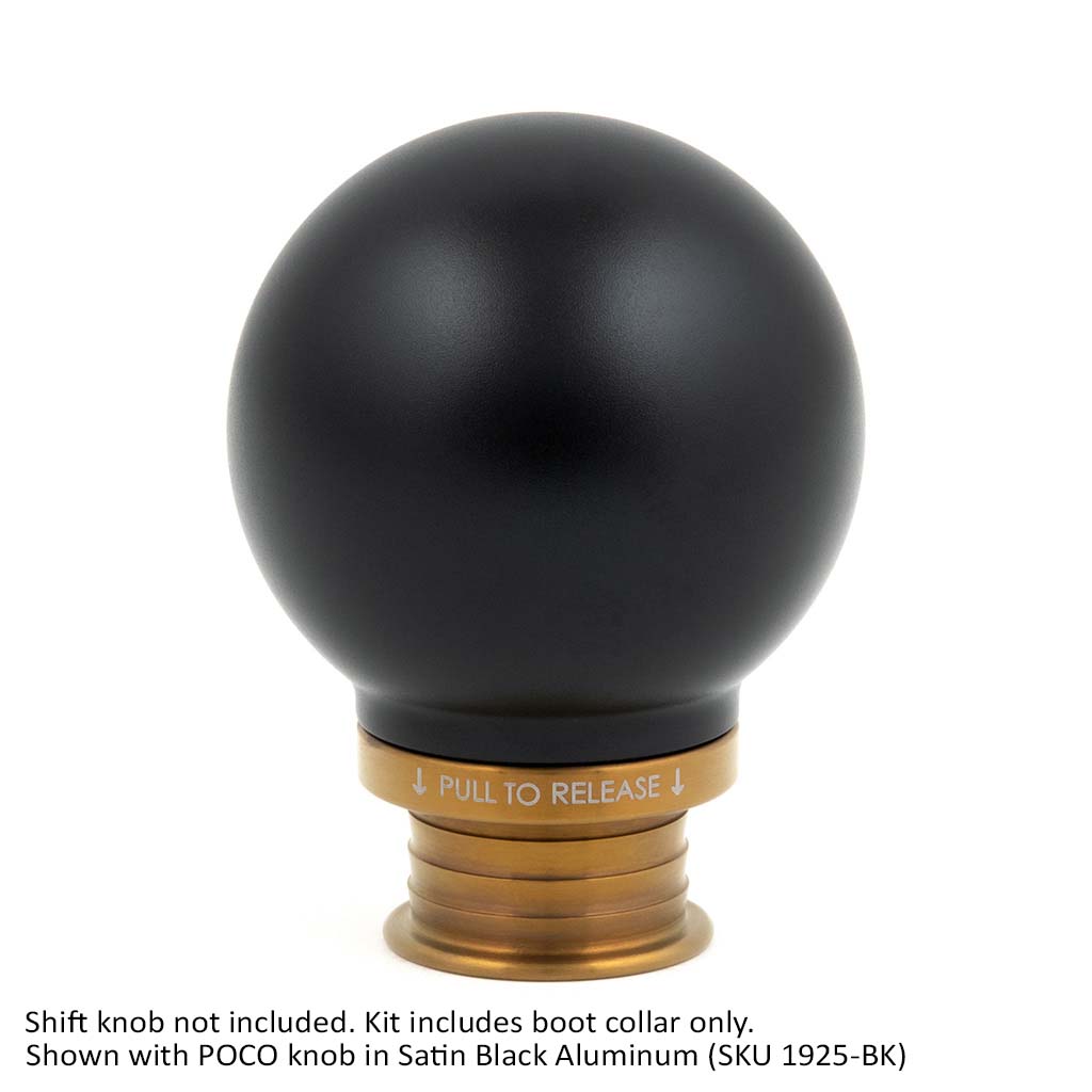 ACUITY Burnt Gold Titanium Shift Boot Collar for POCO Shift Knobs