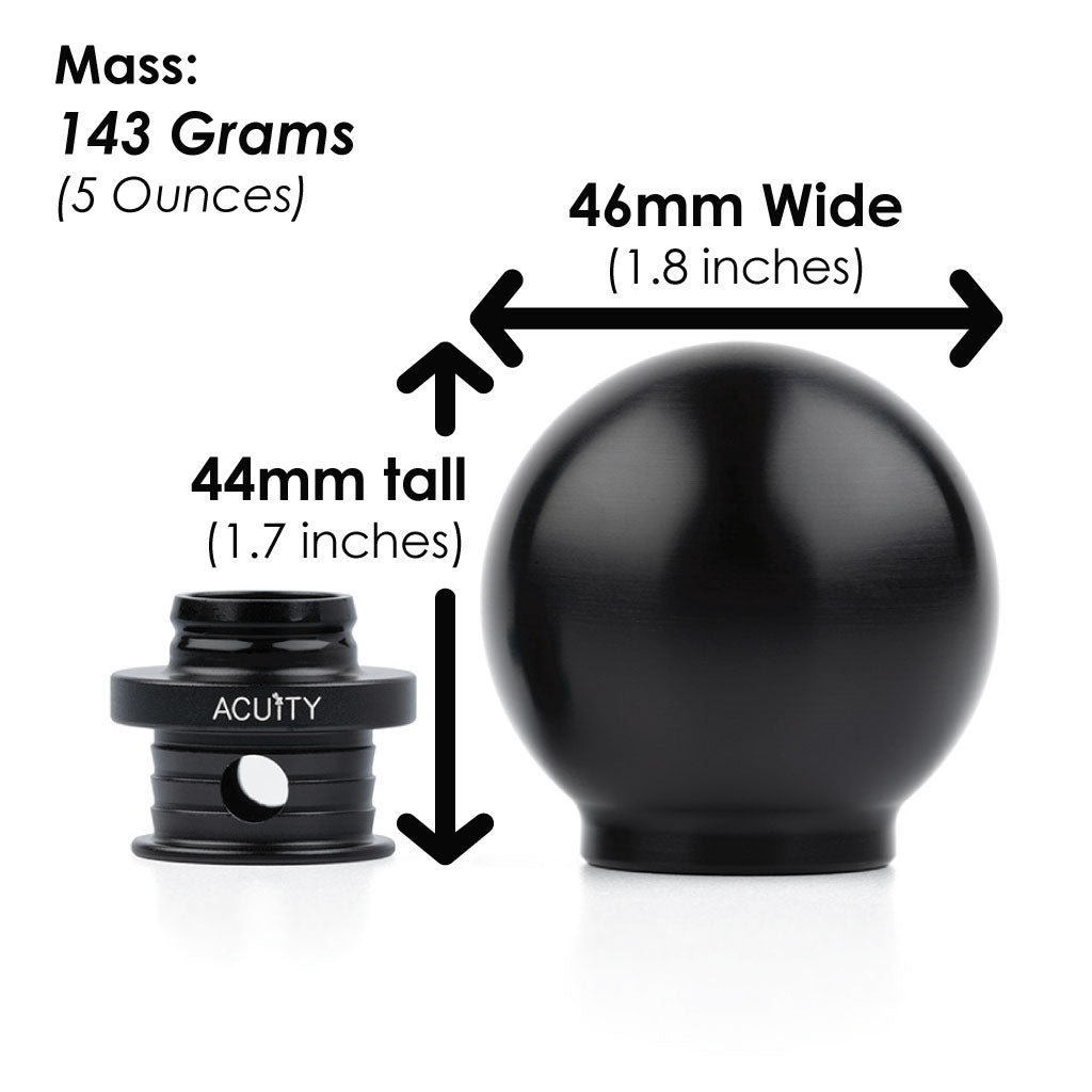 ACUiTY POCO Insulated Low-Profile Shift Knob in Black (M10X1.5)