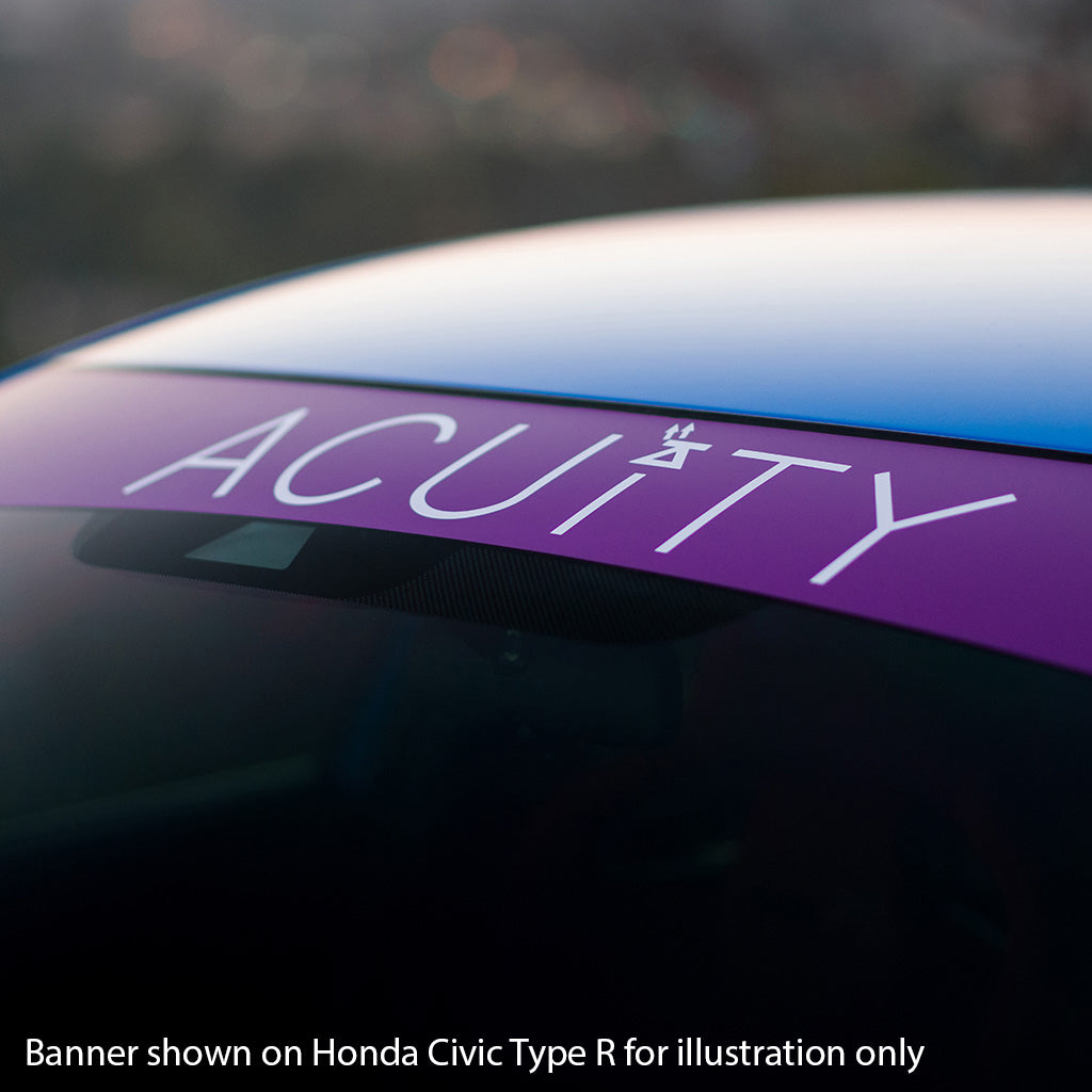 ACUiTY Matte Purple Windshield Banner