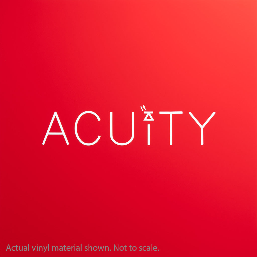 ACUITY Matte Red Windshield Banner