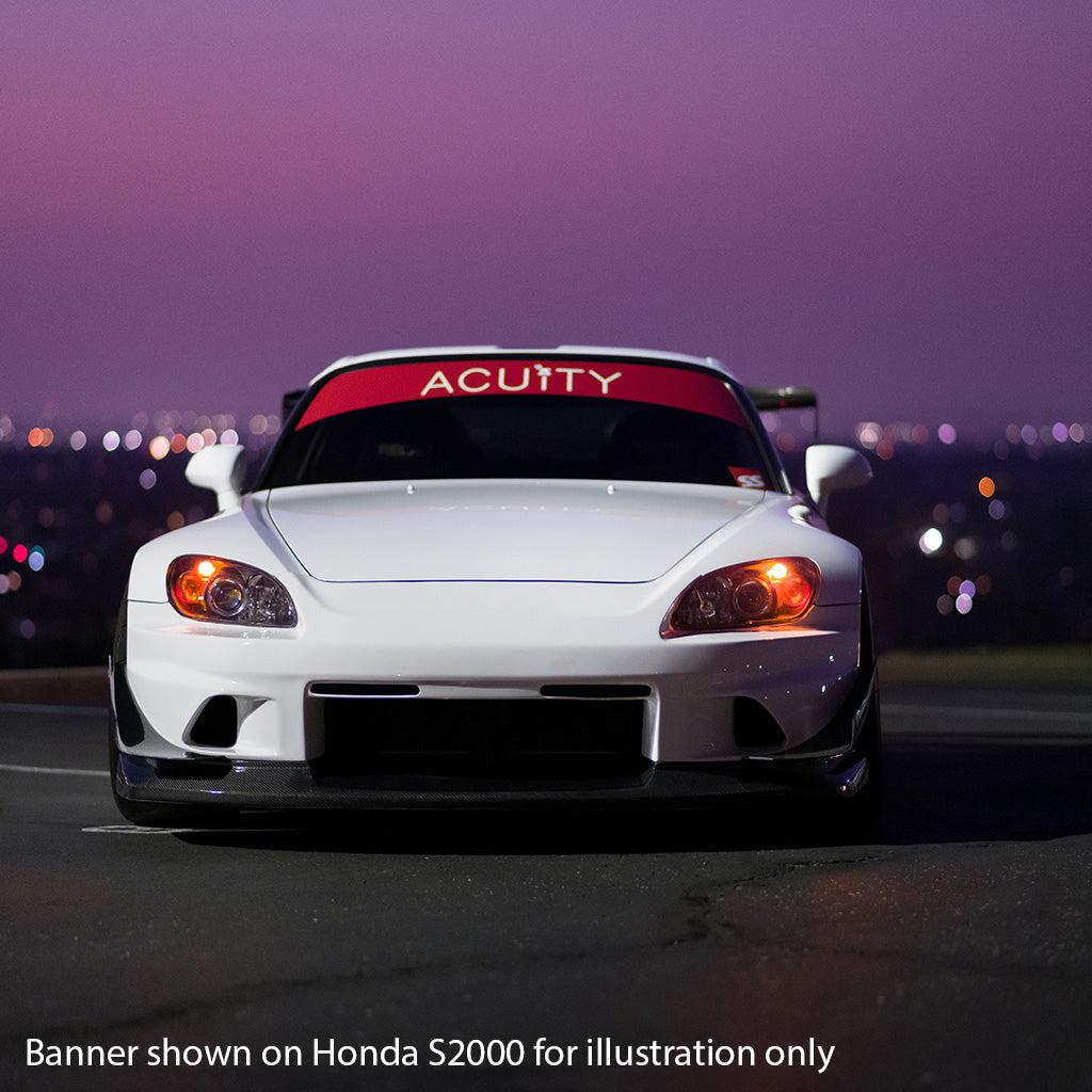 ACUITY Matte Red Windshield Banner