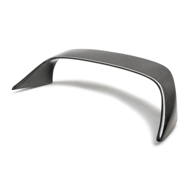 Seibon 2020 Toyota GR Supra MB-Style carbon fiber rear spoiler with glossy clear coat finish