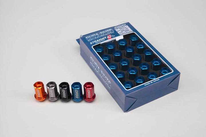 Rays L42 Dura-Nut Straight Type Lug & Wheel Lock Set - Set of 20 / 14x1.50