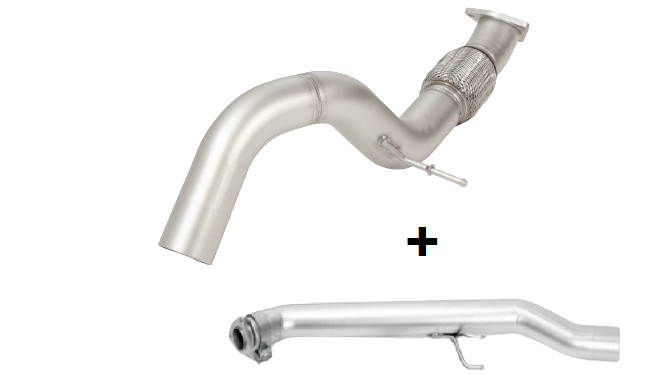 Remus 2023+ Honda Civic Type-R FL5 non-resonated racing exhaust front section stainless steel