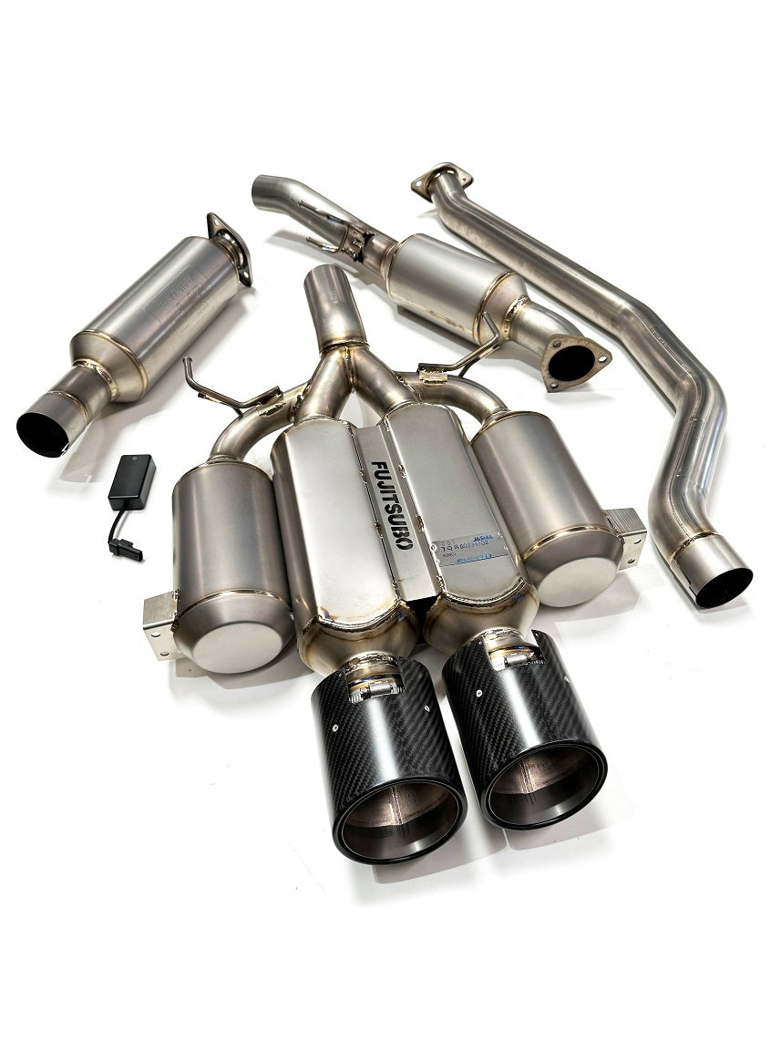 Fujitsubo Authorized RM+C Titanium Exhaust (Carbon Tips) for Honda