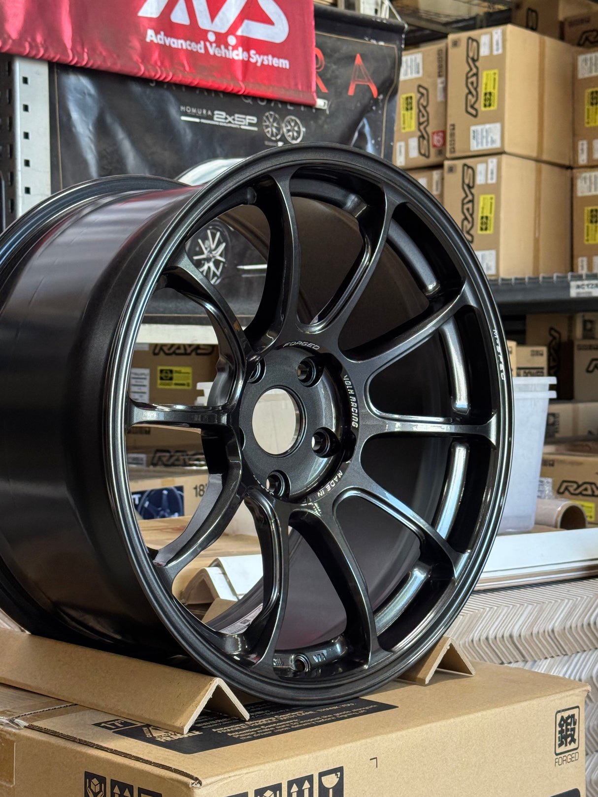 Volk Racing ZE40 M-SPEC 18x10.0 5x120 diamond dark gunmetal wheel set of 4