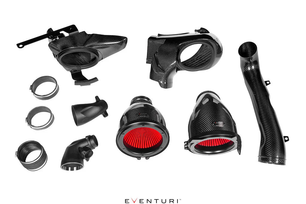 Eventuri Black Carbon Intake System V2 for BMW M2 G87 M3 G80 M4 G82 carbon fiber intake components and filters