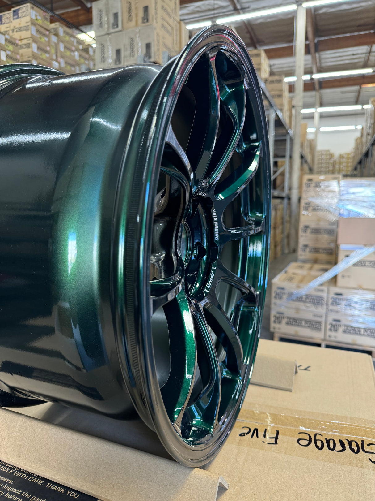 Volk Racing ZE40 M-SPEC 18x10.0 5x120 / Offset: +40 (Face 3) / Racing Green (IG) (Set of 4) *LMTLS Spec*