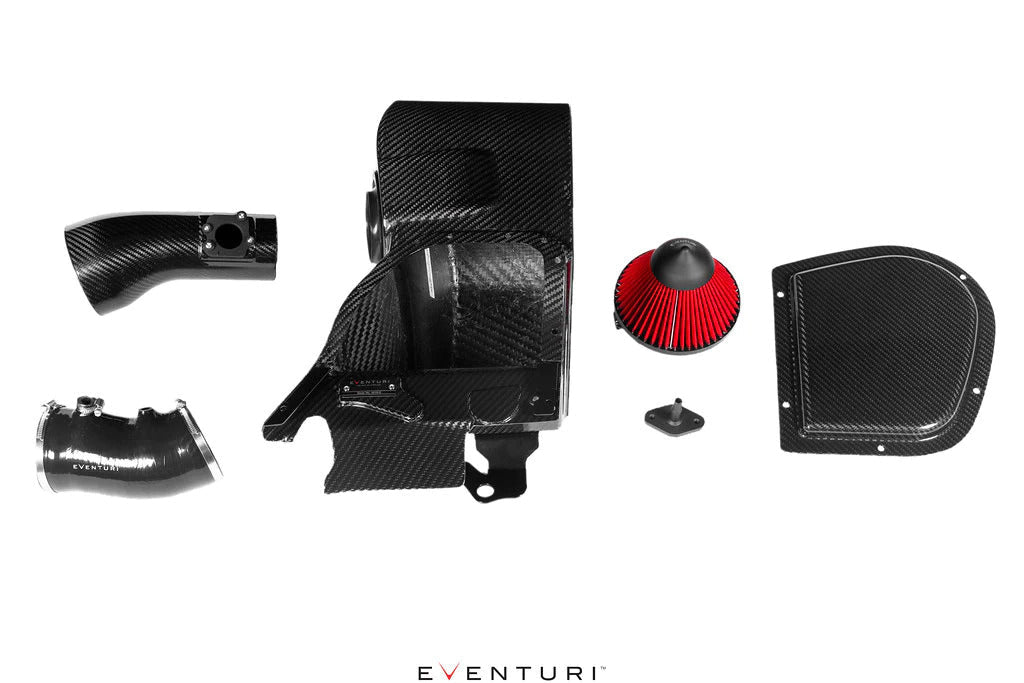 Eventuri Black Carbon Intake System installed in Honda Civic Type R FL5 2023+ engine bay