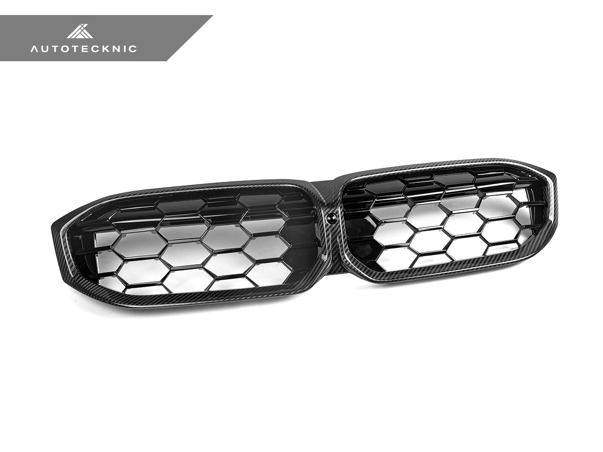 AutoTecknic Dry Carbon Fiber Honeycomb Front Grille - G20 3-Series LCI