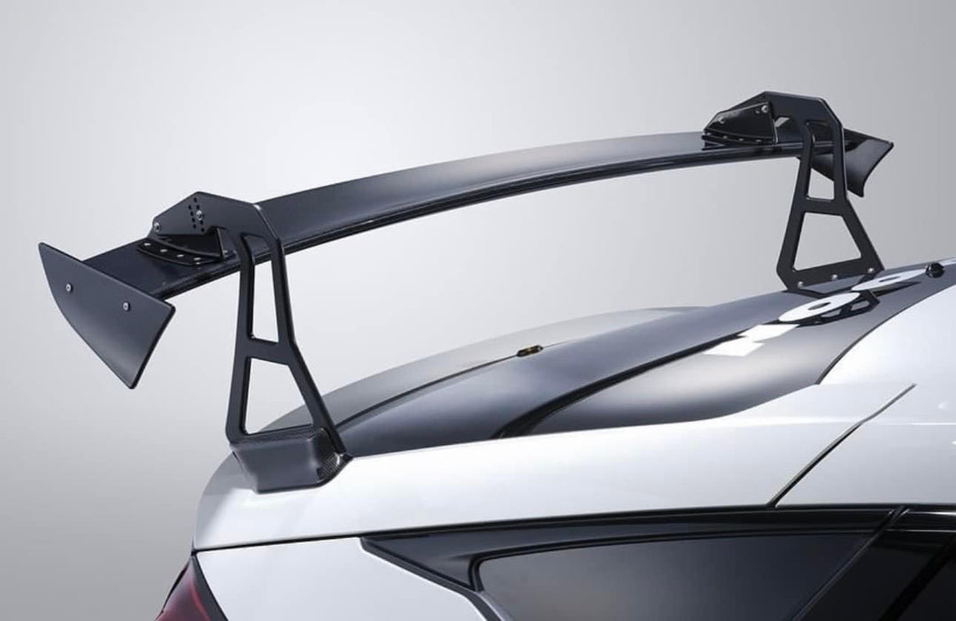 Aerodynamics is one of the most important themes in today’s tuning.A car already armed with exceptional performance, we set our goal in developing a rear wing the CGT WingSpoon Sports