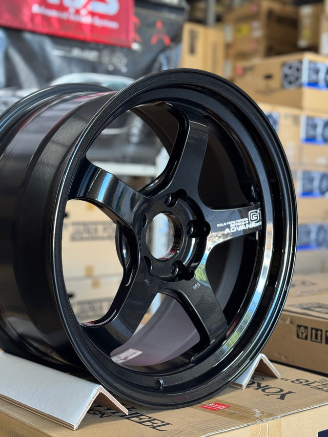 Advan GT Beyond-R Wheel (Concave-1) - 18x9.5 5x120 / Offset +45 / Racing Titanium Black (TBK) (Set of 4)