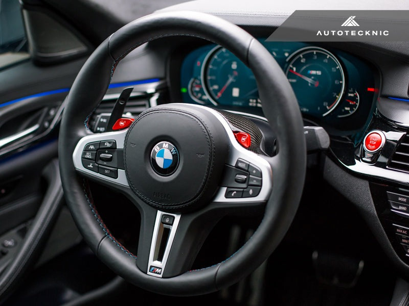 AutoTecknic Carbon Steering Wheel Top Cover - BMW G30 5-Series | G32 6-Series GT | G11 7-Series