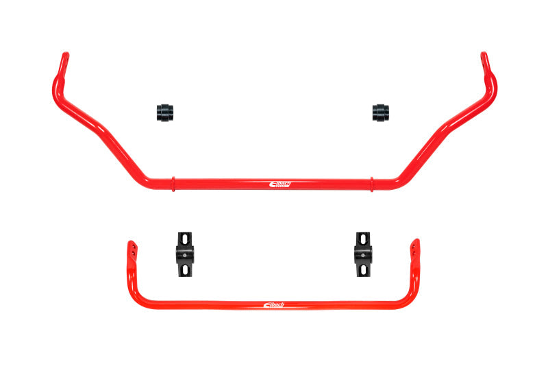 Sway bar kit for Eibach 2022+ Honda Civic, with two bright red tubular bars and black mounting brackets.