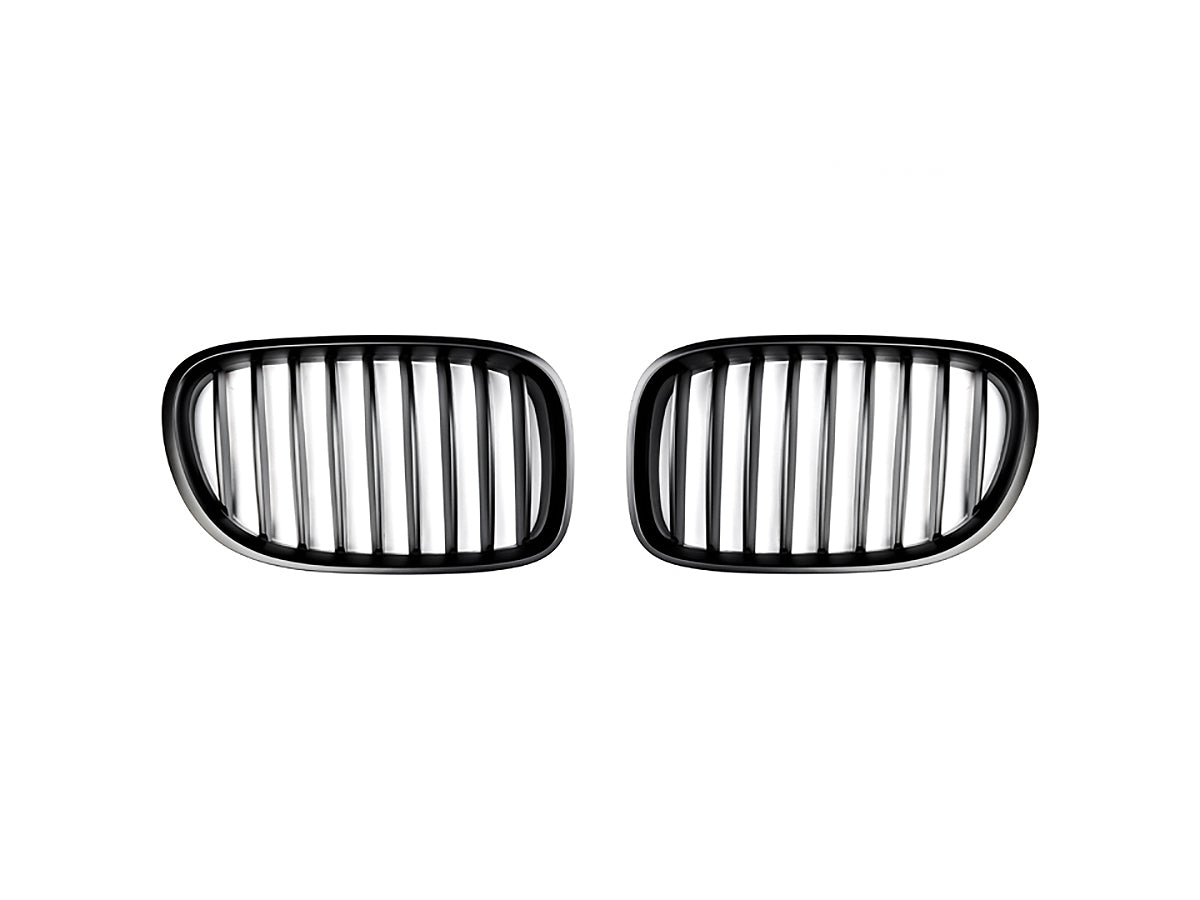 AutoTecknic Stealth Black Front Grille Set - BMW F01/ F02 7-Series LCI