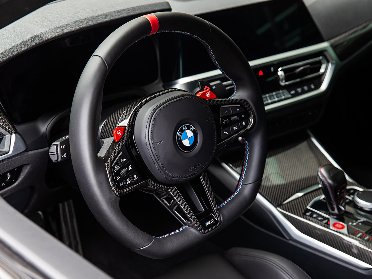 AutoTecknic LCI Carbon Steering Wheel Trim - G20/ G21 3-Series 2025-Up
