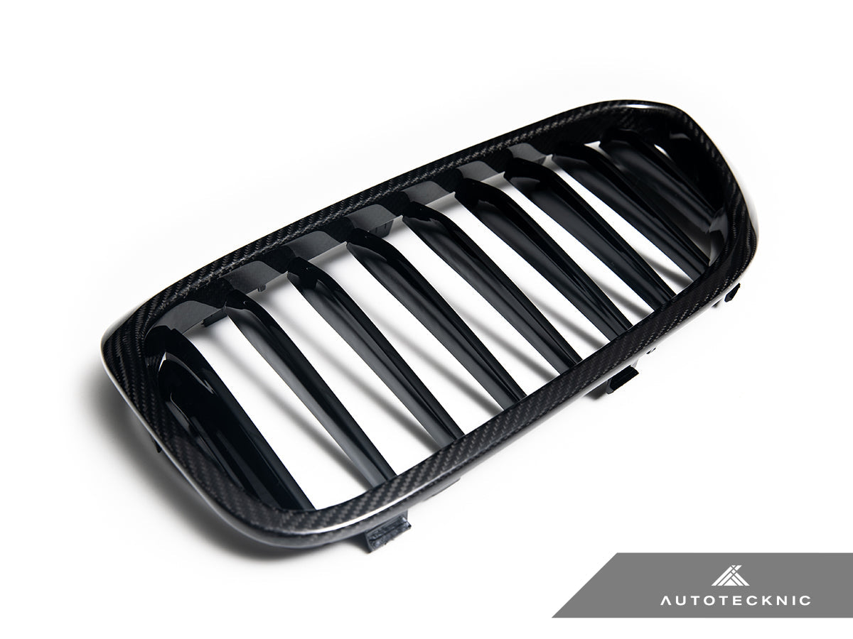AutoTecknic Carbon Fiber Front Grille Set - BMW G30 5-Series Pre-LCI