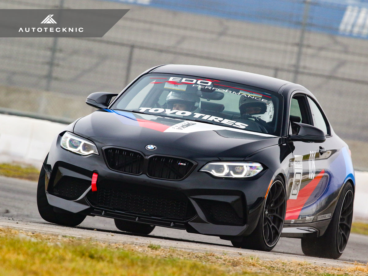 AutoTecknic Dry Carbon Fiber Center Front Lip - BMW F87 M2 Competition