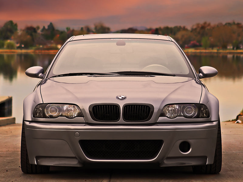 AutoTecknic Carbon Fiber Front Grille Set - BMW E46 3-Series Coupe Pre-Facelift | M3