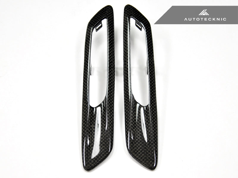 AutoTecknic Replacement Carbon Fiber Fender Light Trims - BMW F10 Sedan | F11 Wagon | 5-Series