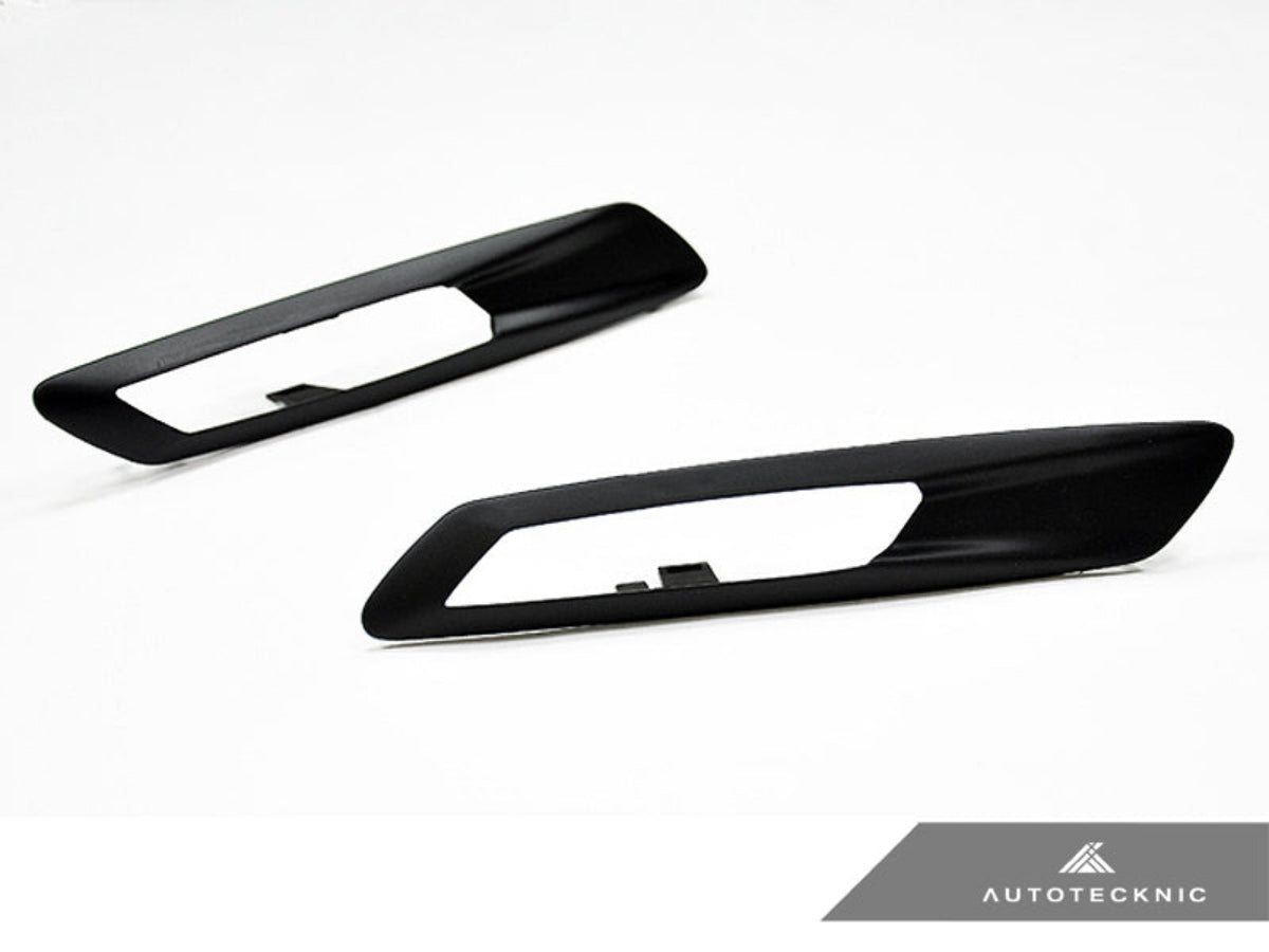 AutoTecknic Replacement Stealth Black Fender Light Trims - BMW F10 Sedan | F11 Wagon | 5-Series