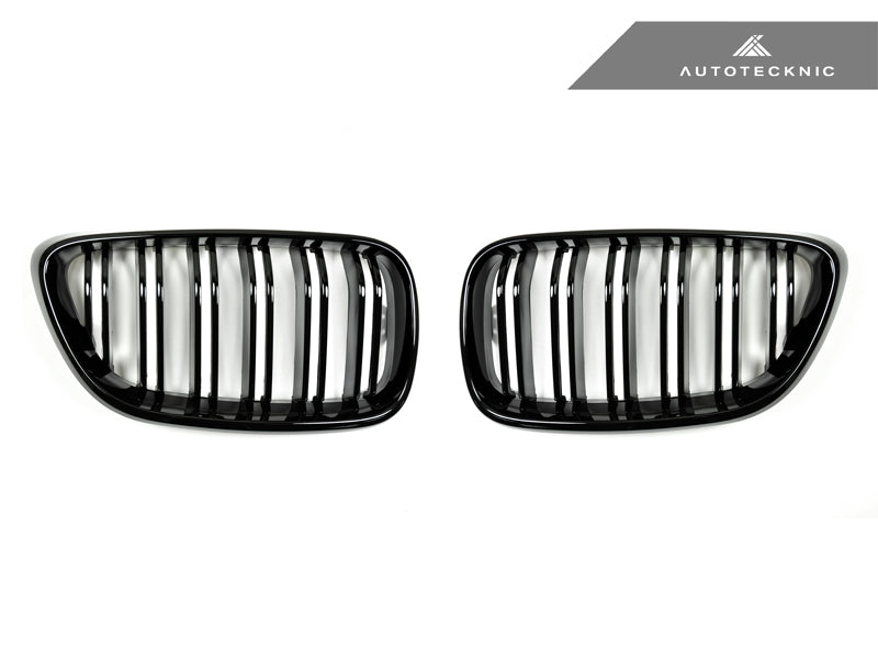 AutoTecknic Dual-Slat Glazing Black Front Grille Set - F22 2-Series | F87 M2