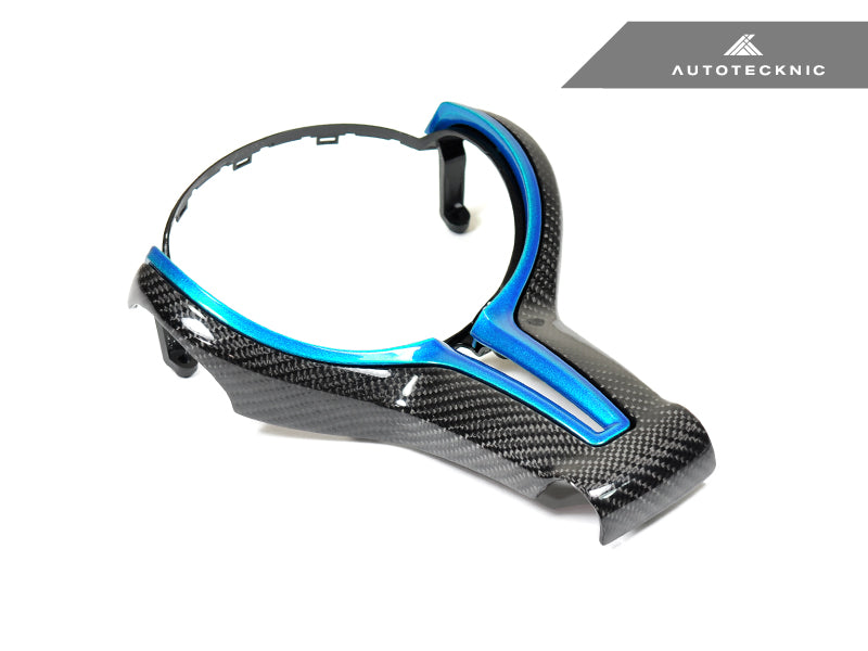 AutoTecknic Carbon Fiber Steering Wheel Trim Cover - BMW F-Chassis M Vehicles