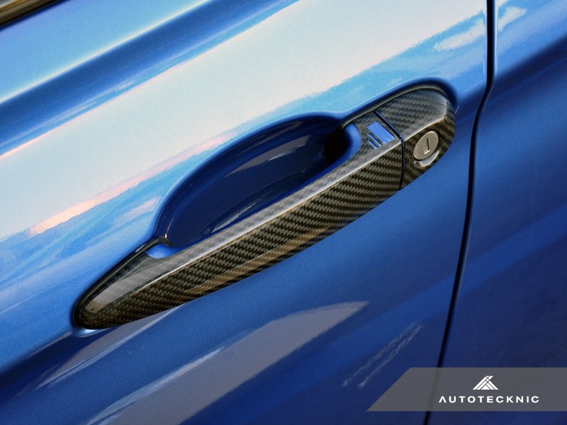 AutoTecknic Dry Carbon Fiber Door Handle Trims - BMW E70 X5M | E70 X5 | E71 X6M | E71 X6