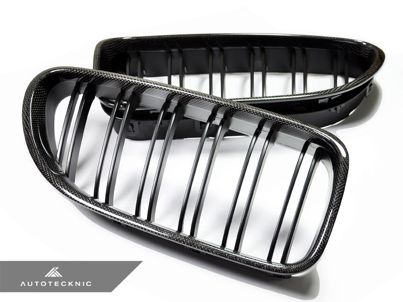 AutoTecknic Dual-Slats Carbon Fiber Front Grille Set - BMW F06 Gran Coupe | F12 Coupe | F13 Cabrio | 6-Series & M6
