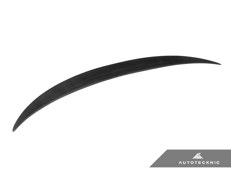 AutoTecknic Carbon Competition Extended-Kick trunk spoiler on BMW G20 3-Series carbon fiber glossy finish