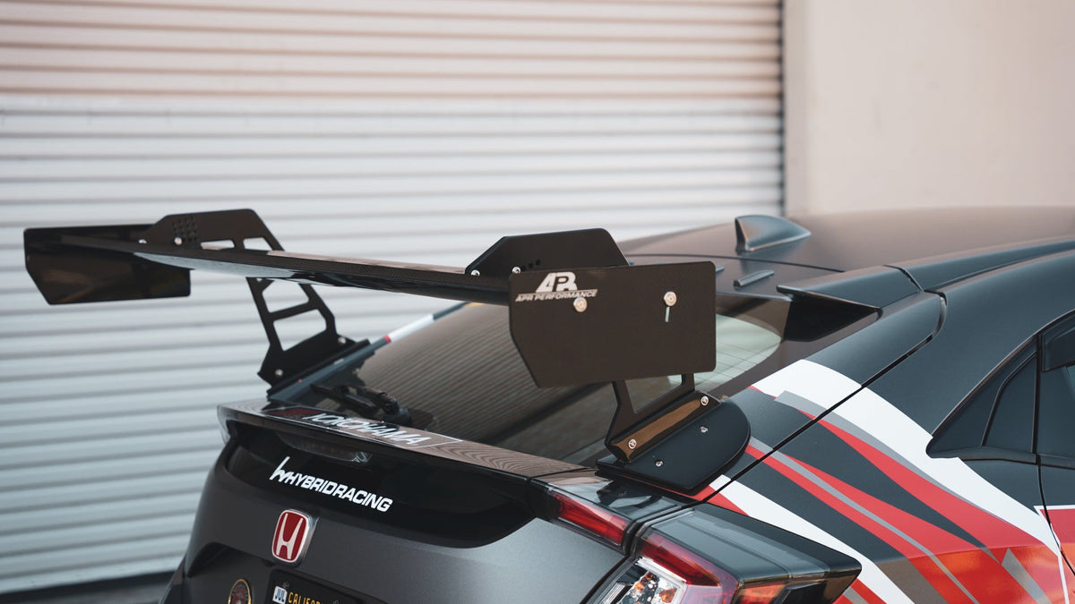 Honda FK8 Civic Type R GT-250 Carbon Fiber Swan Neck Wing 2017 - 2021