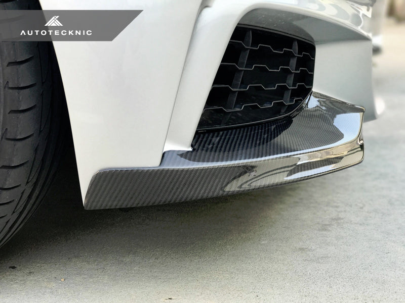 AutoTecknic Vacuumed Carbon Fiber Aero Splitters - BMW F32/ F33/ F36 4-Series M-Sport