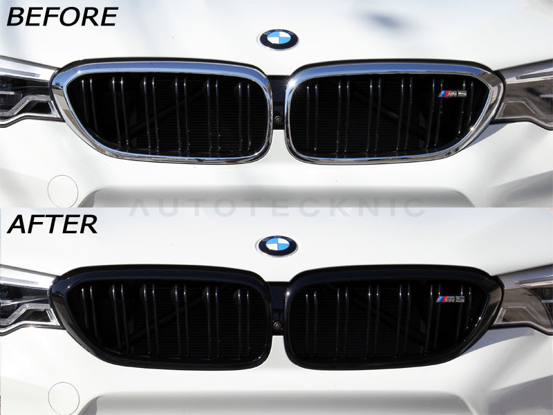 AutoTecknic Glazing Black Front Grille Surround Set - BMW F90 M5