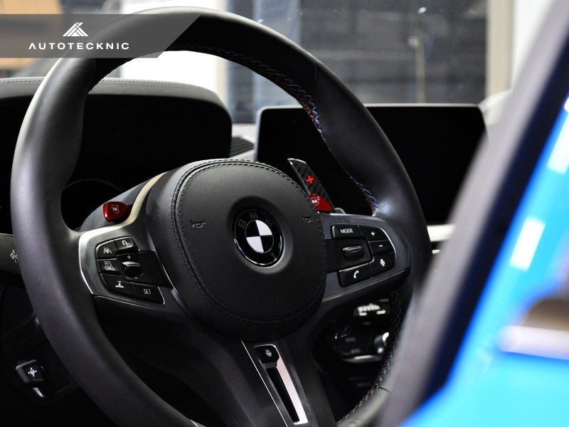 AutoTecknic Dry Carbon Battle Version shift paddles for BMW G20 3-Series steering wheel replacement