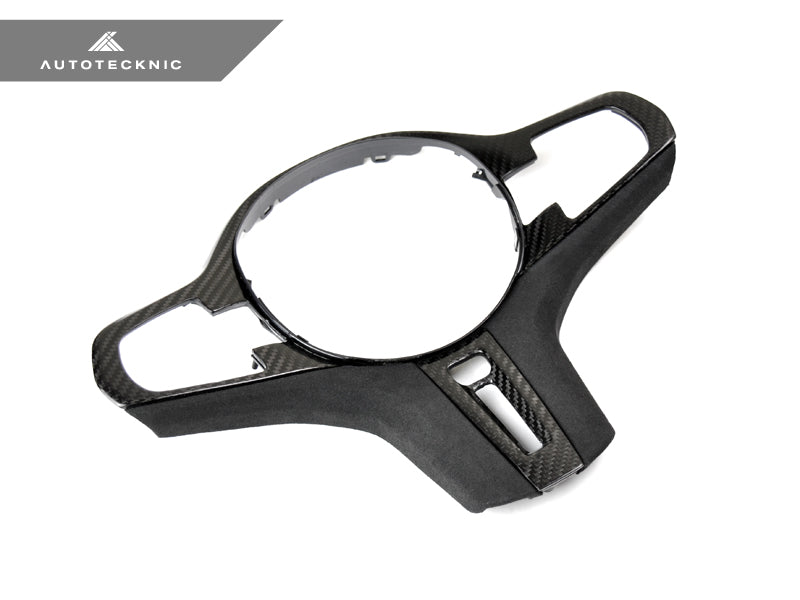 AutoTecknic Carbon Alcantara Steering Wheel Trim - BMW G01 X3 | G02 X4