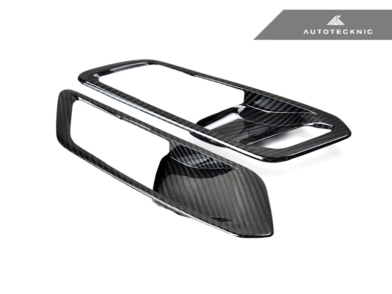AutoTecknic Dry Carbon Interior Door Handle Trim Set - BMW G20 3-Series