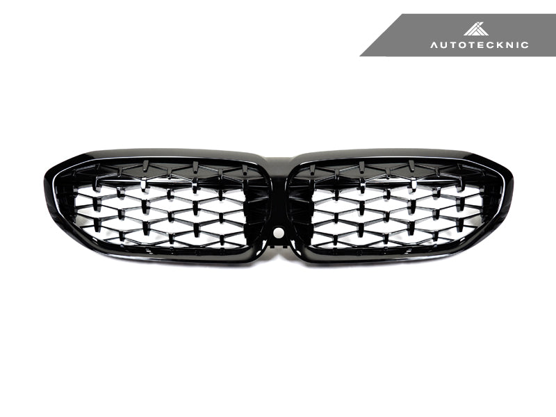 AutoTecknic Gloss Black front grille for G20 M340I Pre-LCI with durable OEM fit and glazing black finish