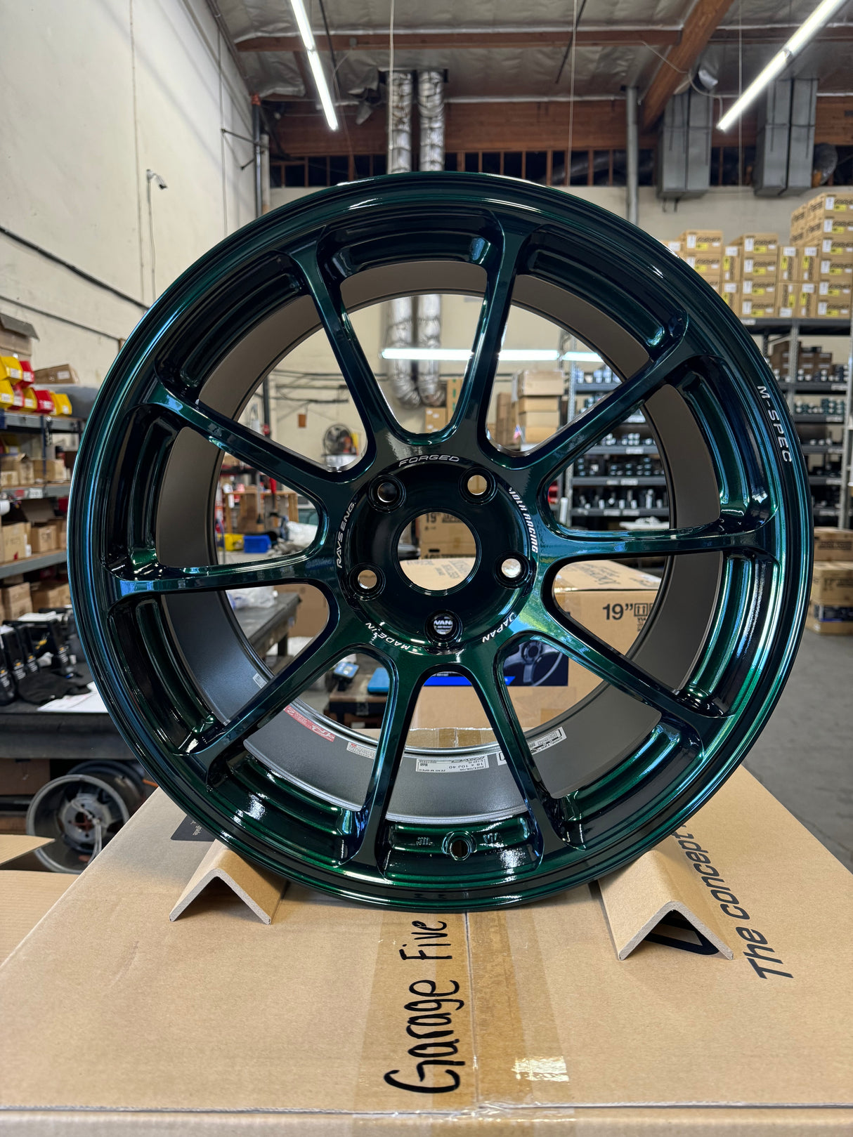 Volk Racing ZE40 M-SPEC 18x10.0 5x120 / Offset: +40 (Face 3) / Racing Green (IG) (Set of 4) *LMTLS Spec*