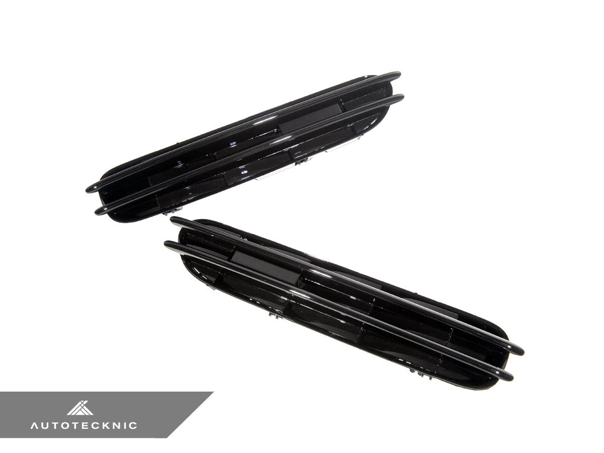 AutoTecknic Replacement Glazing Black Fender Gills - BMW E60 M5 Sedan | E61 M5 Wagon