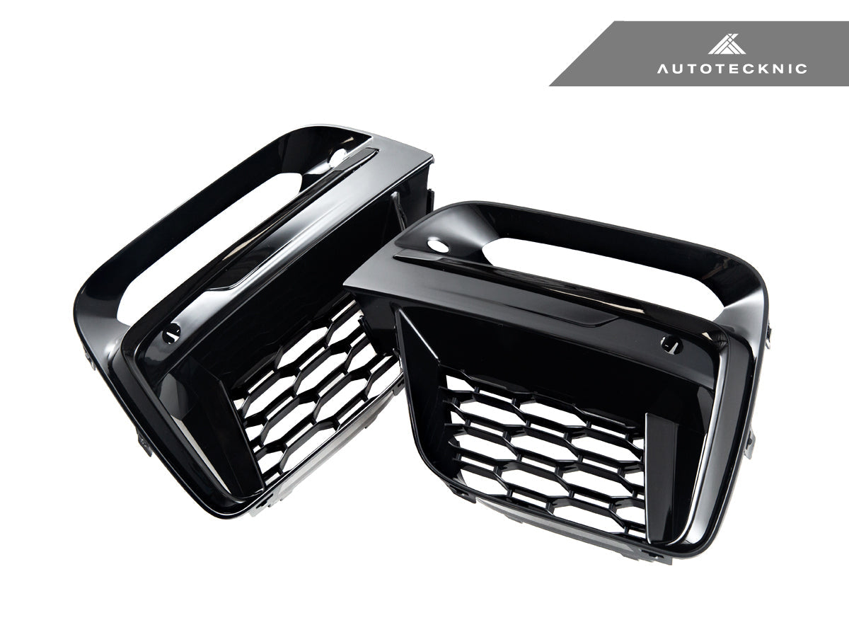 AutoTecknic Gloss Black Lower Grille Trim Set - BMW G01 X3 | G02 X4 M40I Pre-LCI