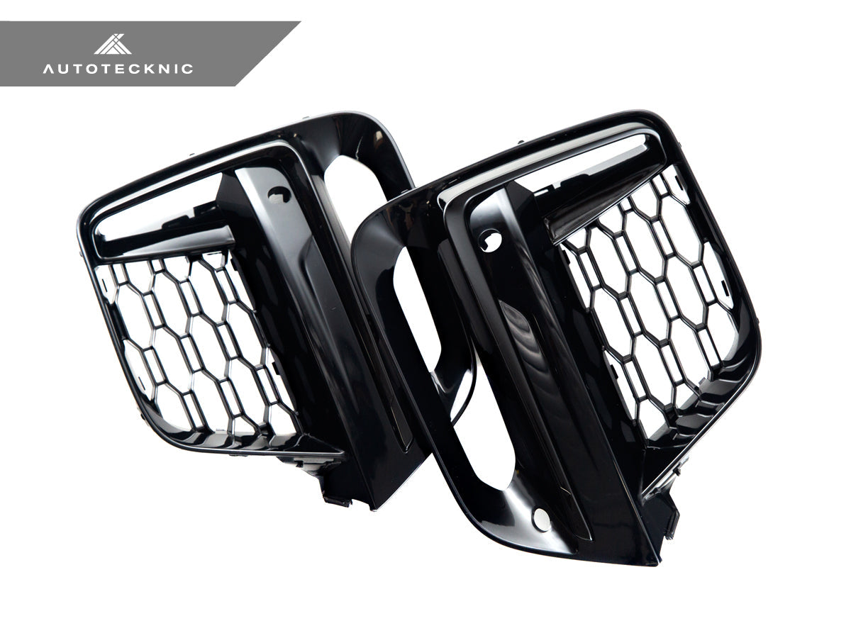 AutoTecknic Gloss Black Lower Grille Trim Set - BMW G01 X3 | G02 X4 M40I Pre-LCI