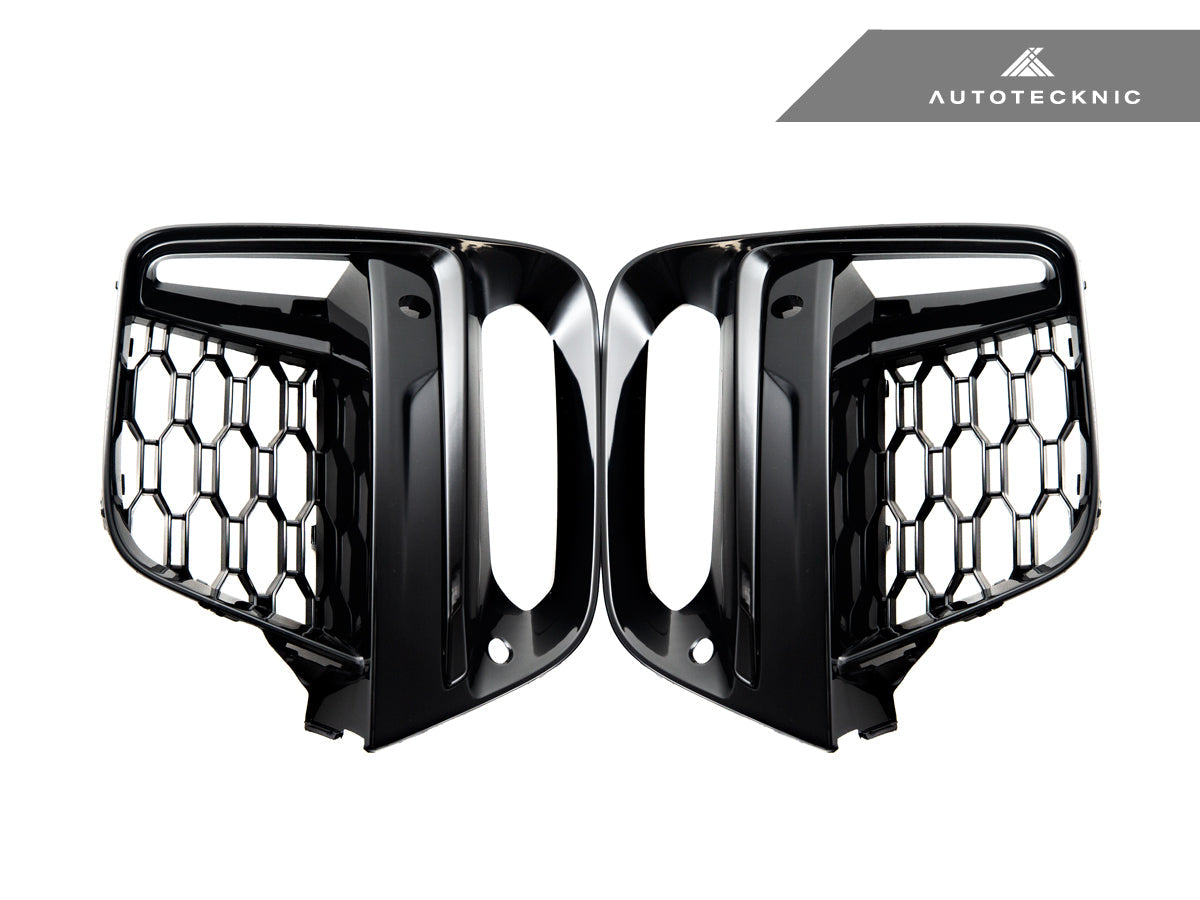 AutoTecknic Gloss Black Lower Grille Trim Set - BMW G01 X3 | G02 X4 M40I Pre-LCI