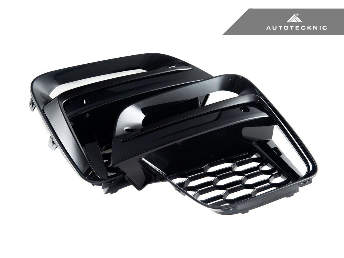 AutoTecknic Gloss Black Lower Grille Trim Set - BMW G01 X3 | G02 X4 M40I Pre-LCI