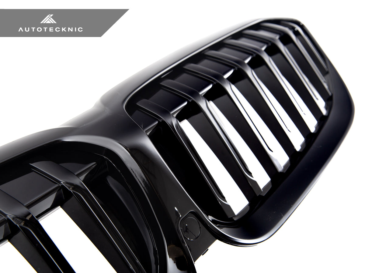AutoTecknic Gloss Black Front Grille - BMW G20 3-Series Pre-LCI
