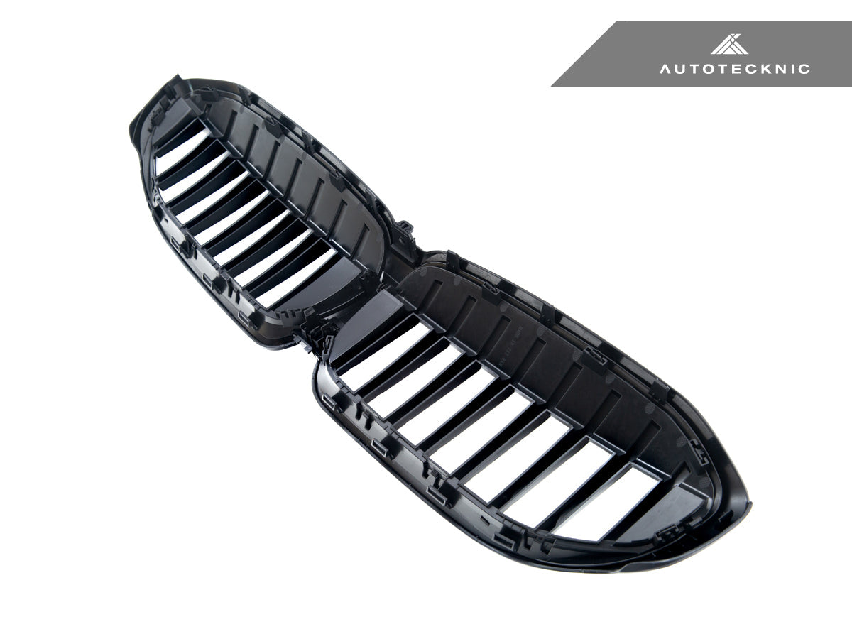 AutoTecknic Gloss Black Front Grille - BMW G20 3-Series Pre-LCI