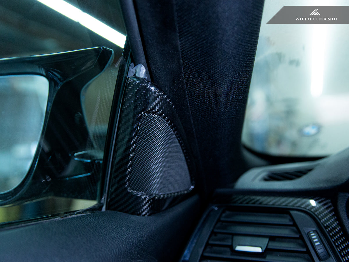 AutoTecknic Carbon Fiber Speaker Tweeter Cover - BMW F32/ F33/ F36 4-Series