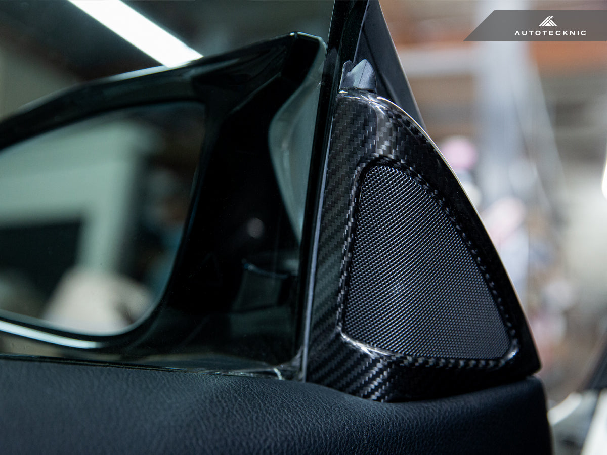 AutoTecknic Carbon Fiber Speaker Tweeter Cover - BMW F32/ F33/ F36 4-Series
