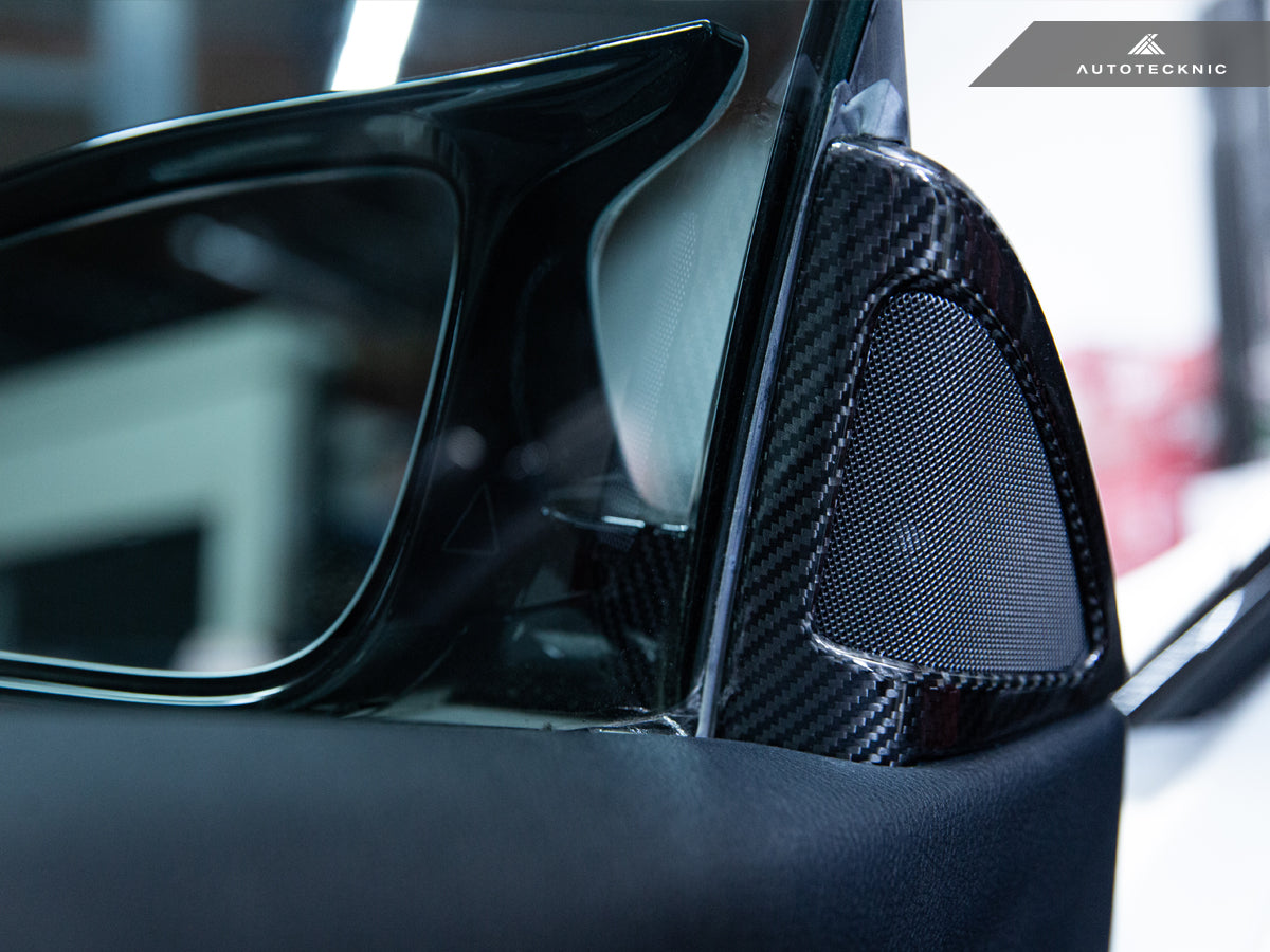AutoTecknic Carbon Fiber Speaker Tweeter Cover - BMW F32/ F33/ F36 4-Series